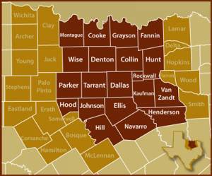 Texas_Counties_20 North Texas Mediation Locations